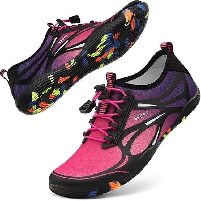 ATHMILE river and lake water shoes quick-dry aqua socks for kayaking, surfing, and travel