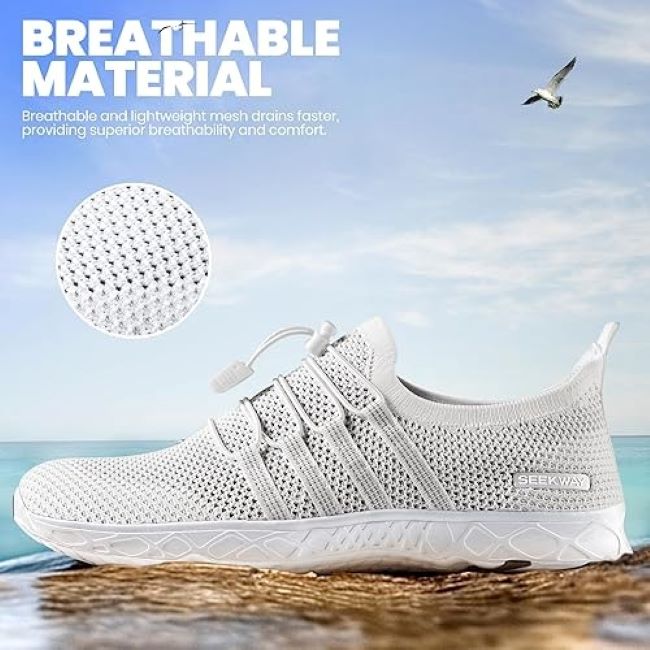 SEEKWAY quick-dry aqua shoes for men and women, non-slip barefoot shoes for hiking and water sports