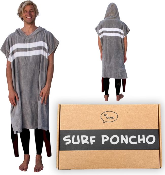 Ho Stevie surf poncho with soft warm fabric for easy wetsuit changing without towel slipping