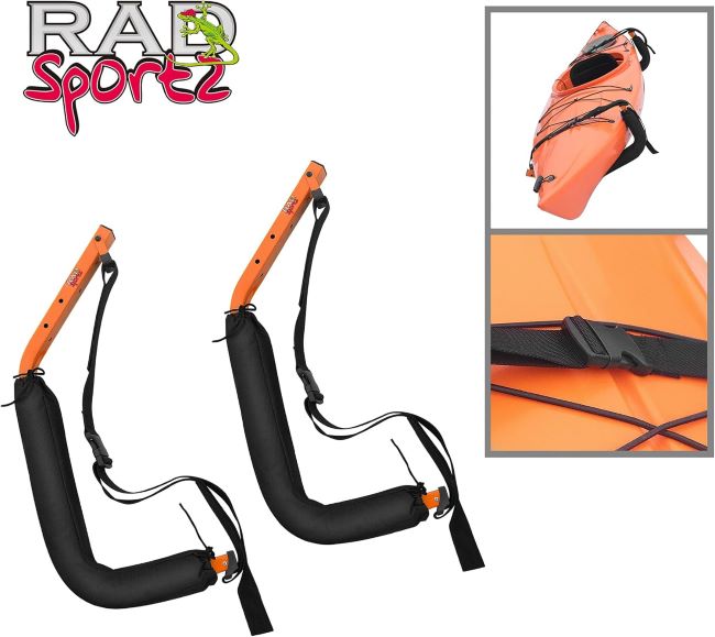 RAD Sportz foam padded wall hanger for kayak and stand up paddle board secure storage