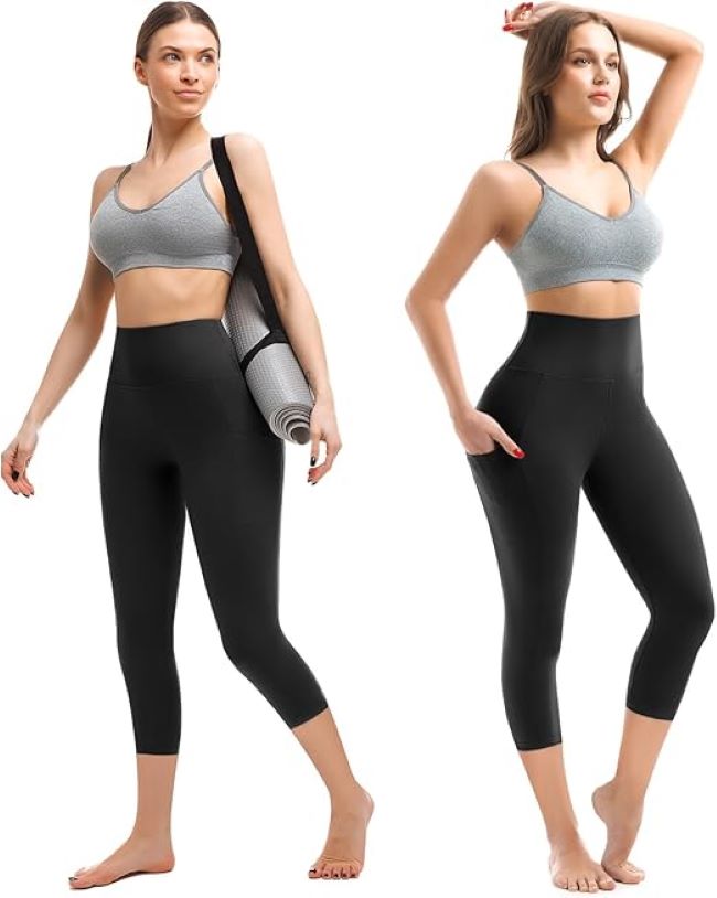 Walifrey buttery soft leggings with pockets for women, high-waisted design for gym, yoga, and everyday fitness wear