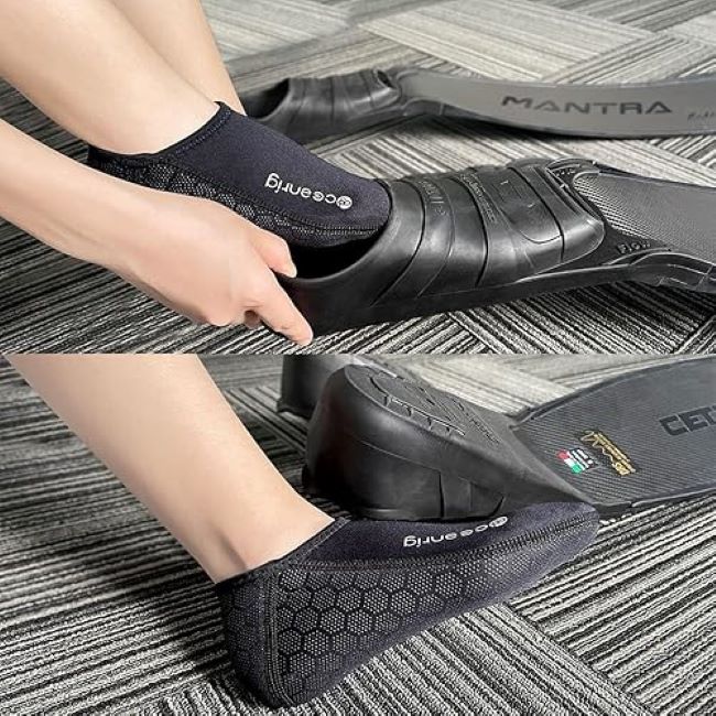 nitescuba neoprene wetsuit socks for surfing, snorkeling, and cold-water adventures
