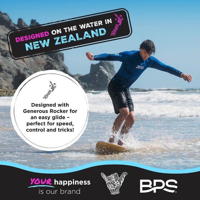 BPS New Zealand Shaka skimboard for fun and beginner-friendly beach activities in Florida