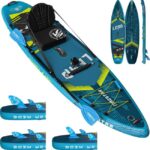 iTAOSTAR inflatable SUP with wide non-slip deck for beginners and experienced paddlers