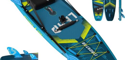 iTAOSTAR inflatable SUP with wide non-slip deck for beginners and experienced paddlers