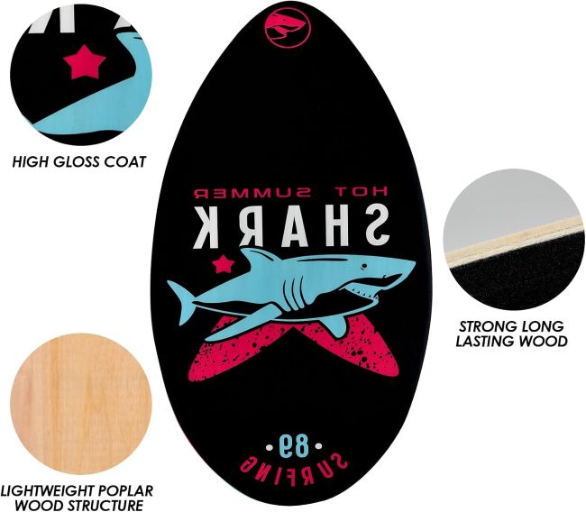 Seething Standard Skimboard designed for beginner-friendly beach fun