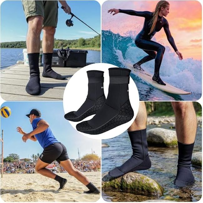 Dizokizo water socks for kayaking, surfing, and beach activities